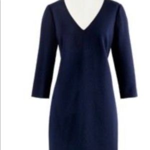 J. Crew Dresses - J Crew Navy Wool Crepe V Neck Dress J. Crew Dresses - J Crew Navy Wool Crepe V Neck Dress